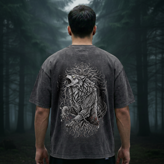 Fenrir & Yggdrasil Oversized Shirt