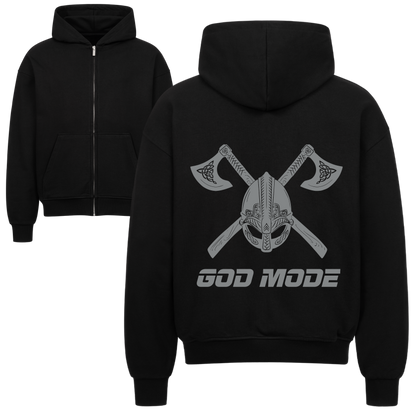 GOD MODE Oversized Zipper Hoodie