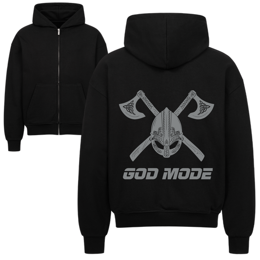 GOD MODE Oversized Zipper Hoodie