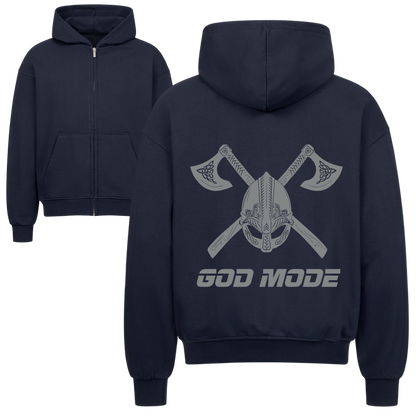GOD MODE Oversized Zipper Hoodie