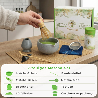 Matcha Zeremonie Set - steingrau