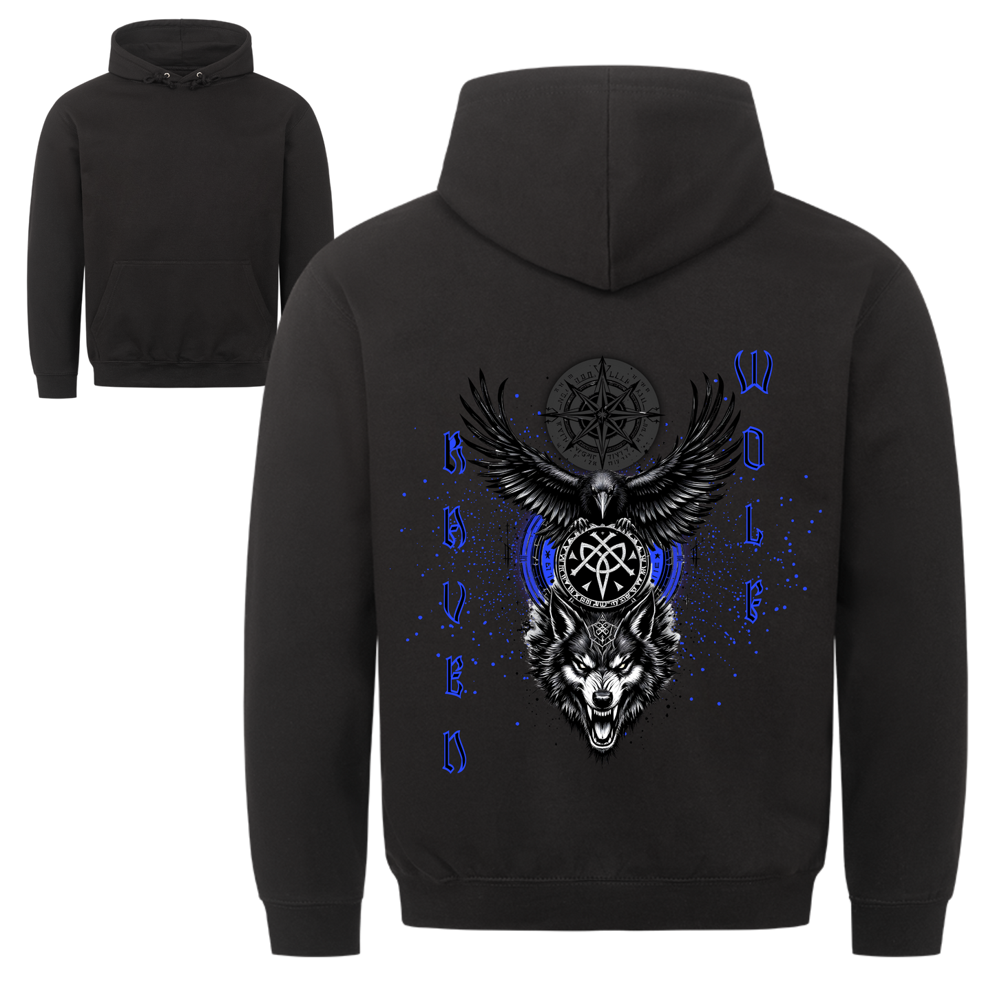 Raven and Wolf Hoodie
