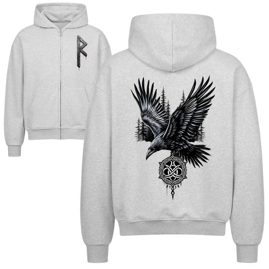 Odins Rabe Oversized Zipper Hoodie