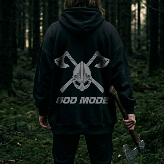GOD MODE Oversized Zipper Hoodie
